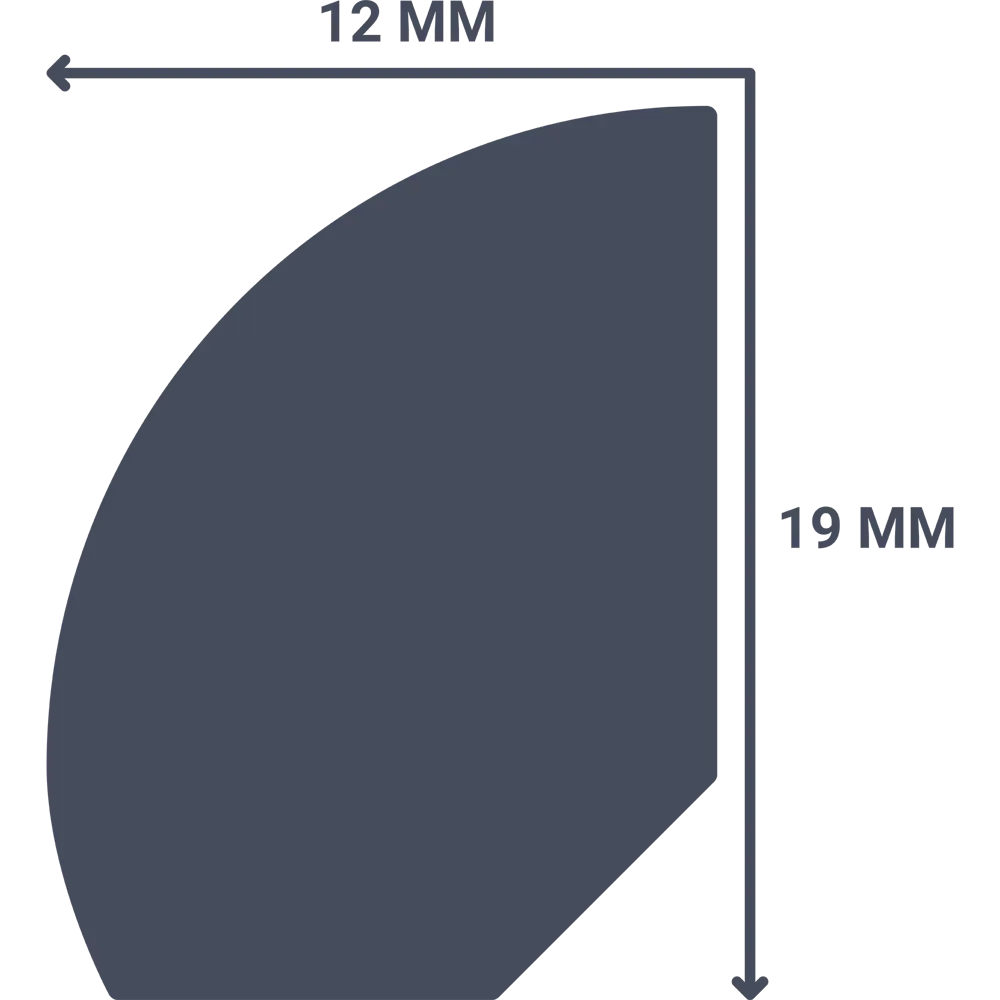 Профиль полистирол ударопрочный NMC FL6 19x12x2000 мм STLM-2111415 - Вид №5