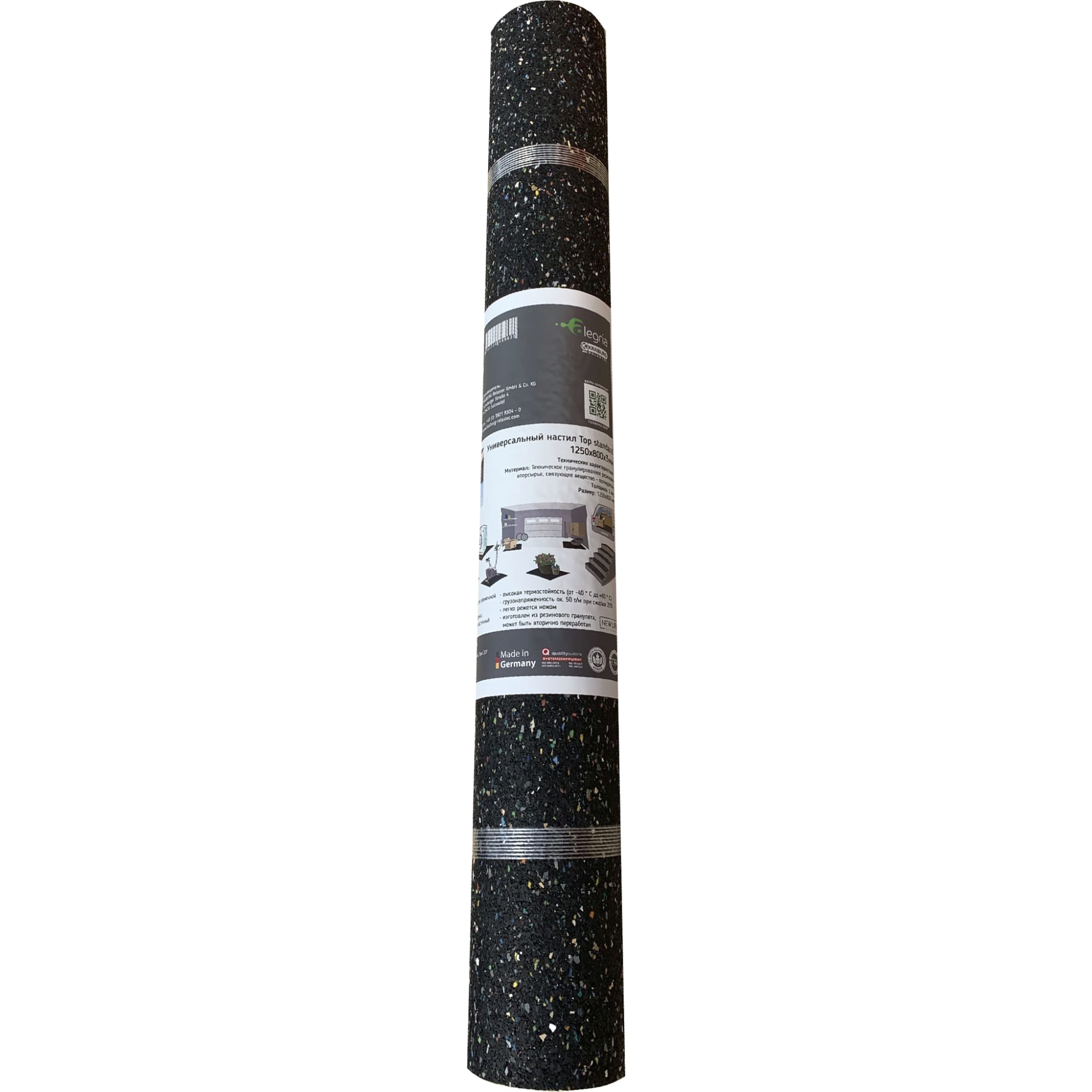 82725716 Коврик гранулированный резиновый Alegria Top Standart 1250х800х6 мм Santreyd  - Вид №4