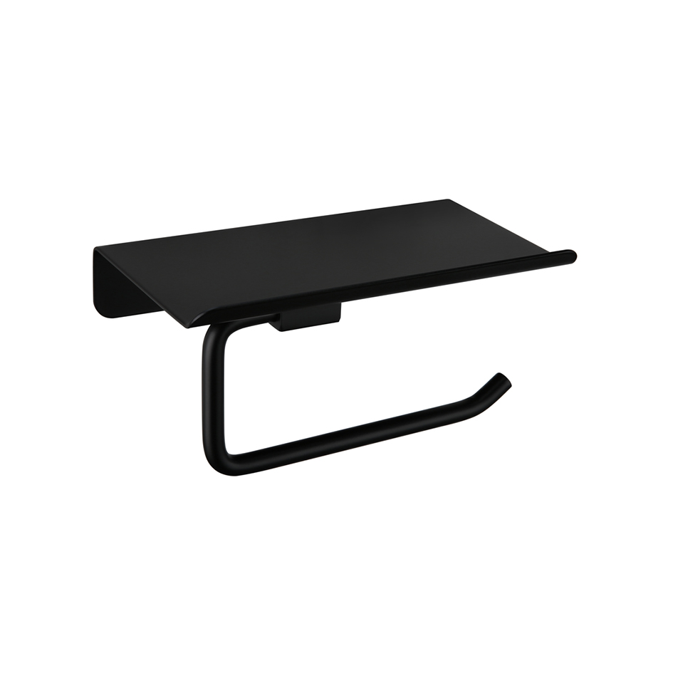 Держатель для туалетной бумаги с полкой MELANA AISI 304 MLN-SY1002AB черный 