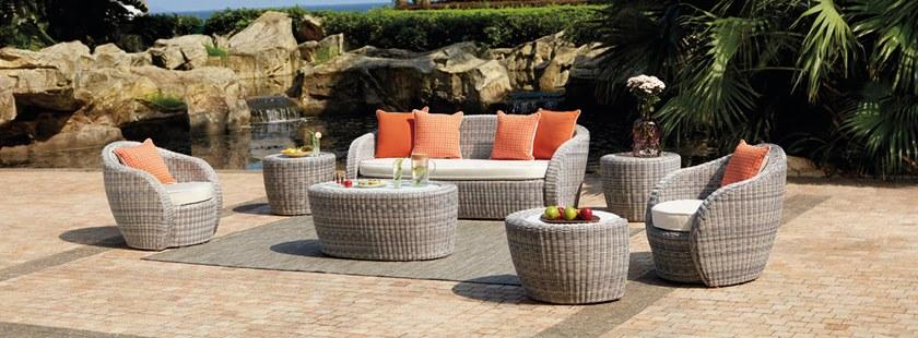 MOBIKA GARDEN Садовый диван 3 мест из ткани sunbrella® Ios sun-id-1418147 - Вид №2