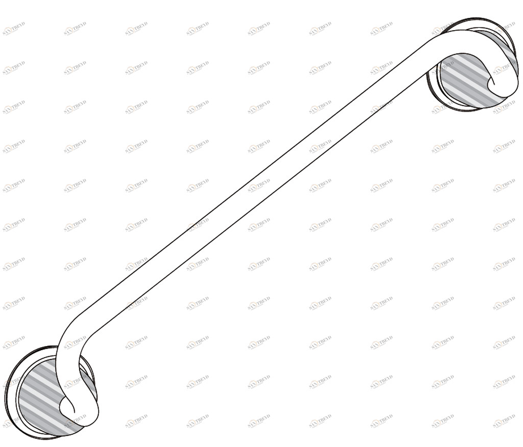 C68-513 C68-513 Поручень, длина 46 см ХРУСТАЛЬНЫЙ КУПОЛ Cristal & Bronze COUPOLE CRISTAL 