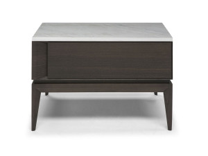 Тумбочка из дуба и мрамора Calacatta Oro