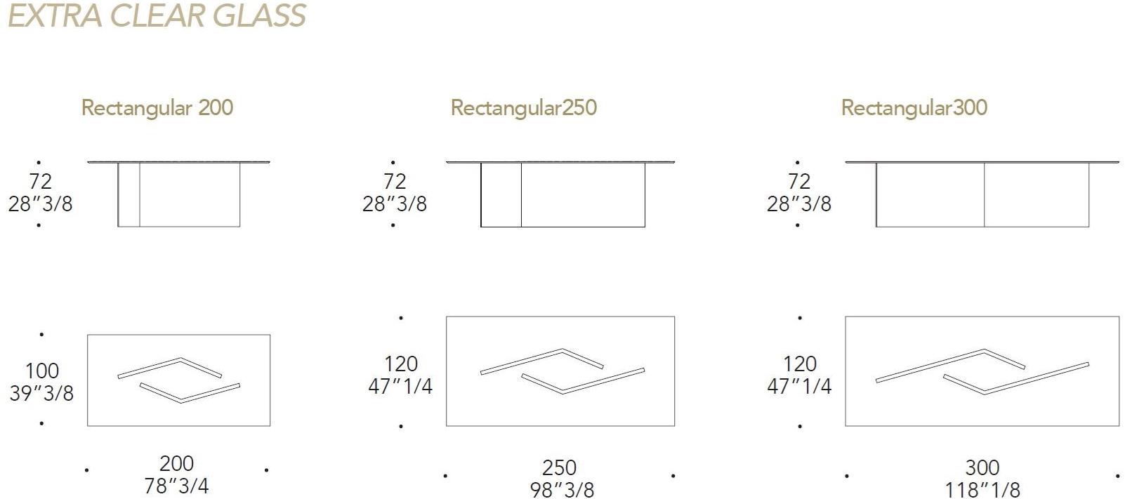 Reflex Восьмиугольный стол из особо прозрачного или окрашенного стекла Cubitum sun-id-1451209 - Вид №7