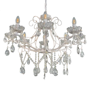 Люстра Eurosvet «Tenderness» 10061/8, 8хЕ14х60 Вт, цвет белый