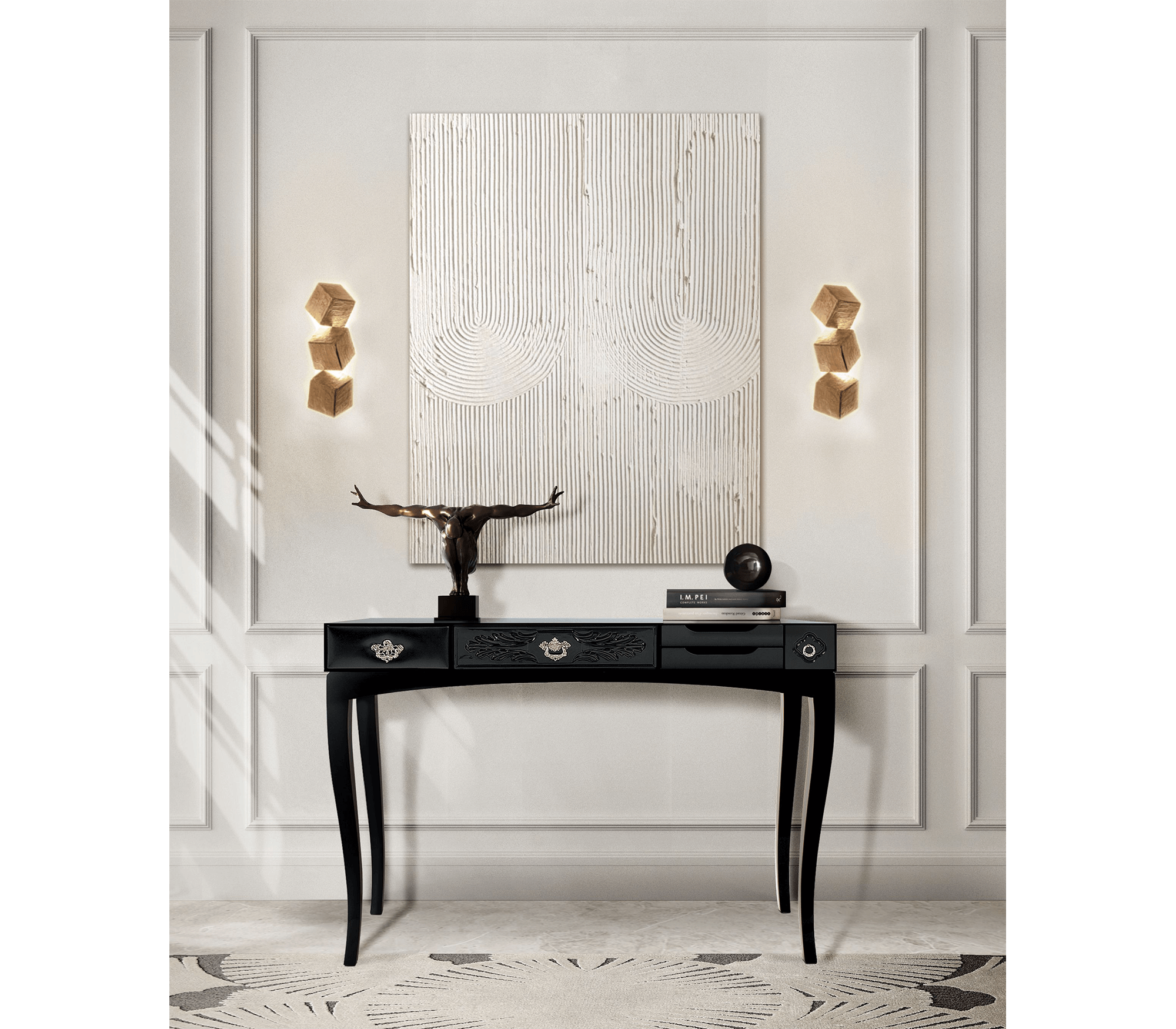 0-019 Сохо черная консоль Boca Do Lobo  - Вид №4