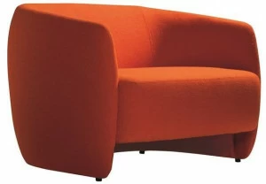 Capdell Кресло из ткани с подлокотниками Plum