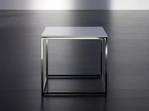 Meridiani Квадратный металлический журнальный столик Hardy