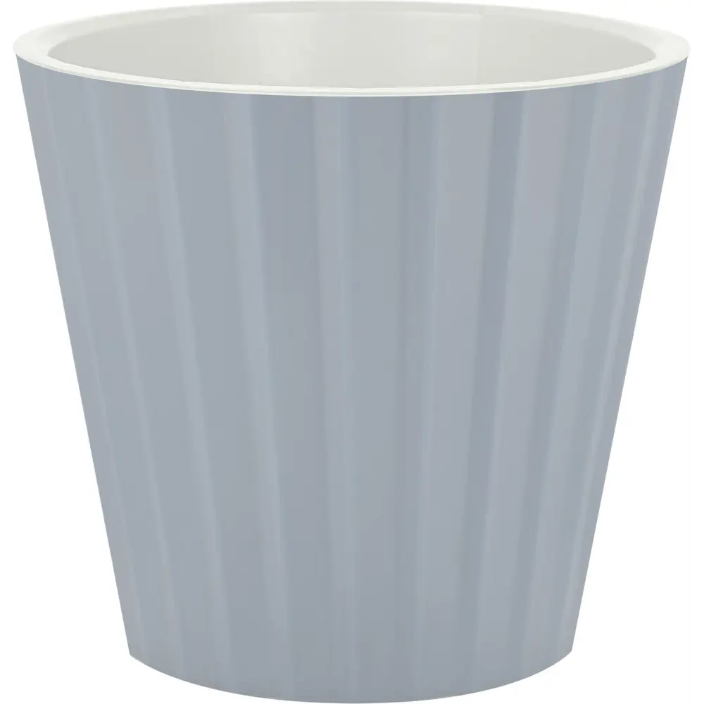 Горшок цветочный Ingreen Sand Утро туманное ø16 см h14.6 см v2 л пластик серый STLM-2105866