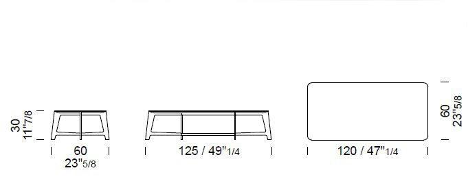 Borzalino Прямоугольный мраморный журнальный столик для гостиной B series sun-id-1473463 - Вид №4