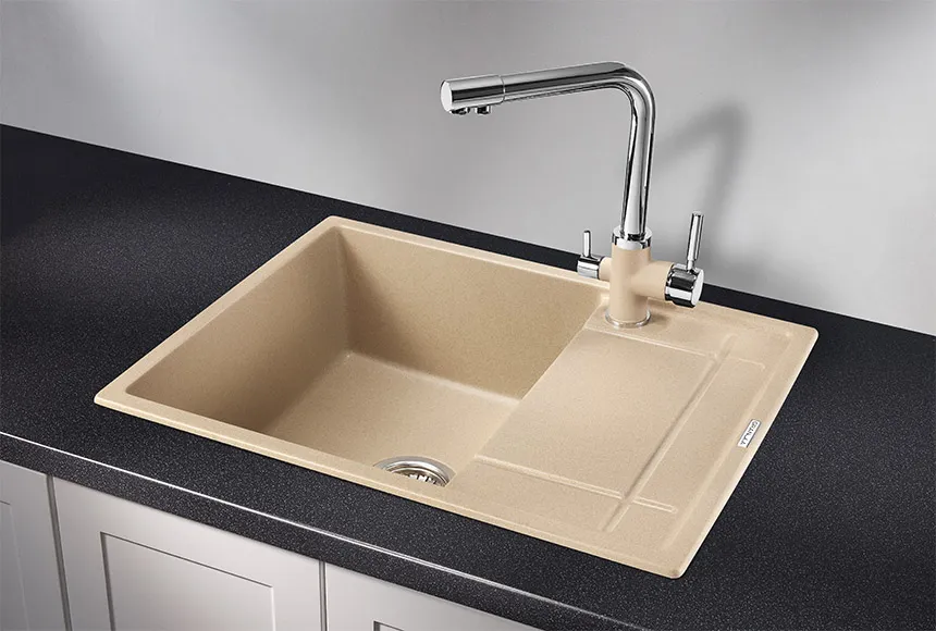 6501, ПЕСОК, кухонная мойка, кварц GRANULA 6501-ST148