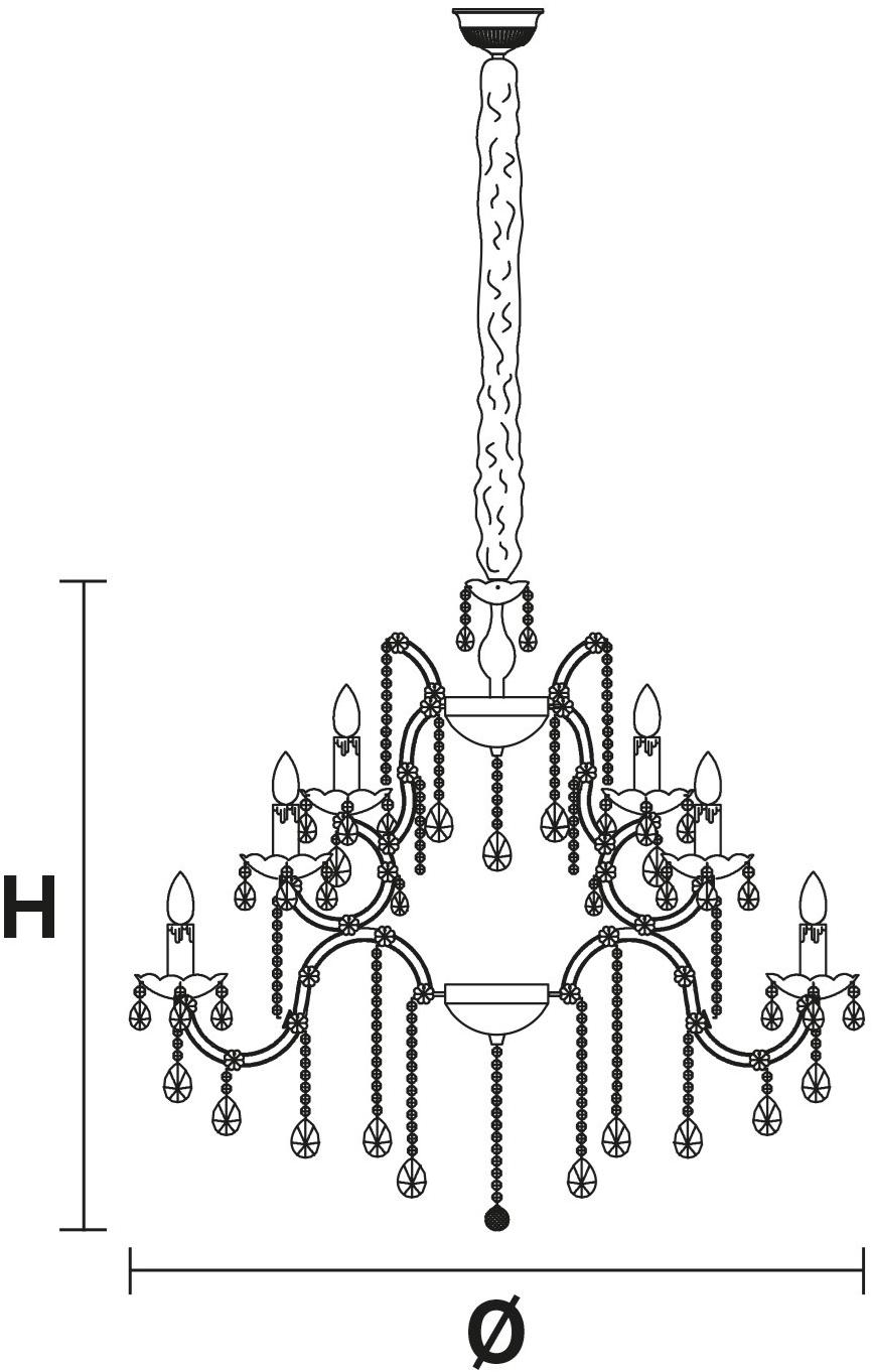 Masiero Люстра прямого света из окрашенного металла с кристаллами Maria teresa sun-id-1352664 - Вид №1