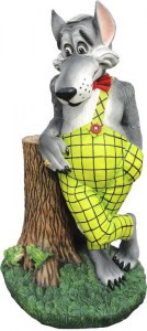 10781 СЕРЫЙ ВОЛК, скульптура из бетона LAB.Space  - Вид №1