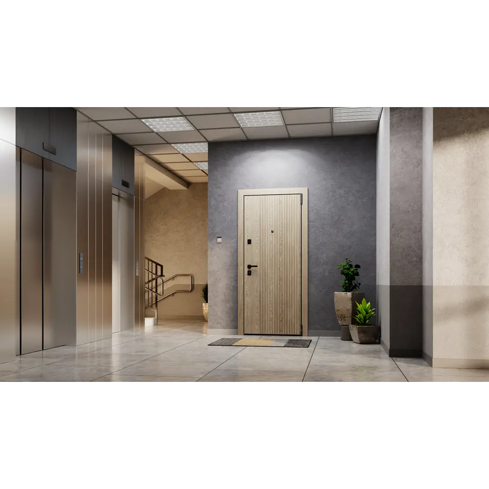 Дверь входная металлическая Клауд Форест 86x205 см правая бьянко TOREX STLM-2091207 - Вид №19