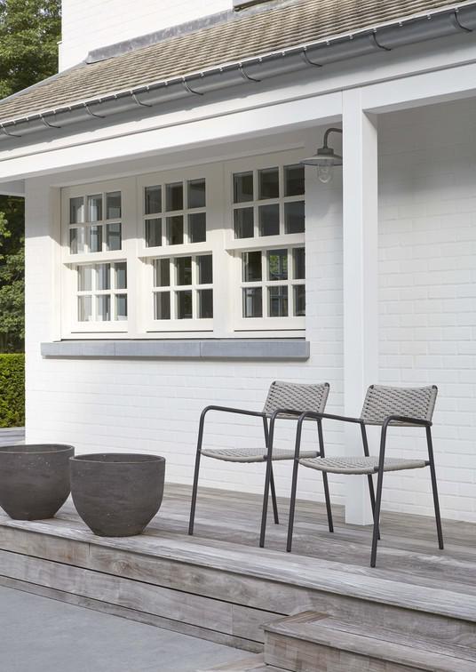 Стул лава веревка 11мм антрацит Manutti Echo MNST584 - Вид №7