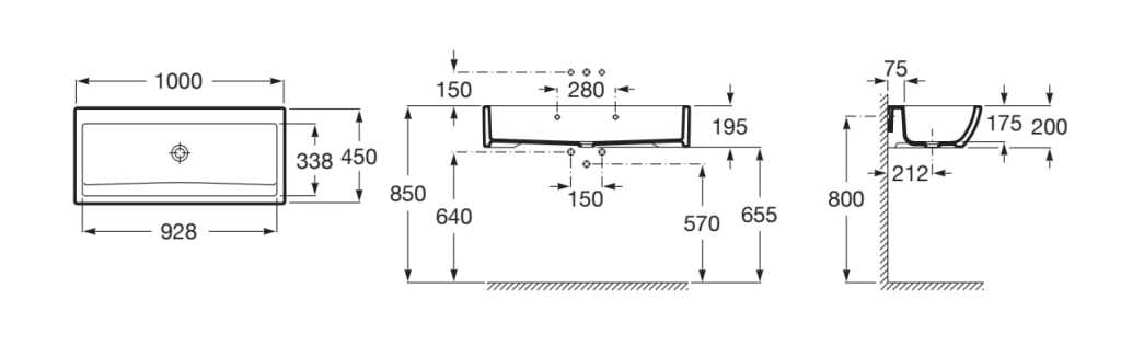 Фарфоровая раковина Roca ACCESS ARCH-00035981 - Вид №2