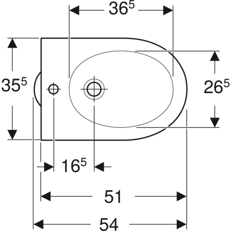 233010000 Напольное биде Geberit Renova Geberit  - Вид №2