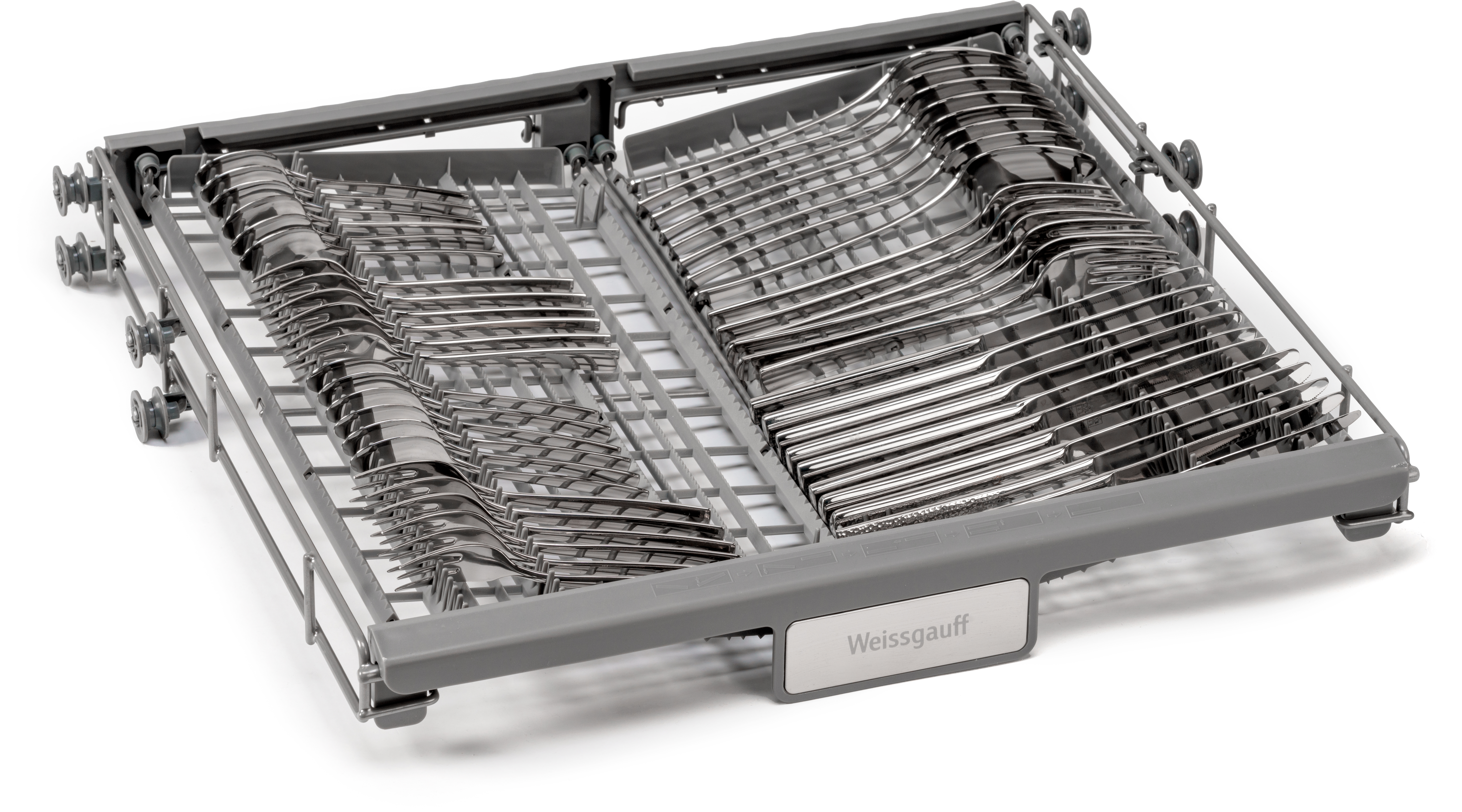 DW 6015 Полноразмерная отдельностоящая посудомоечная машина, 60см, 12 комплектов, 5 программ, 1/2 загрузка, аквастоп, белая Weissgauff Santreyd  - Вид №6