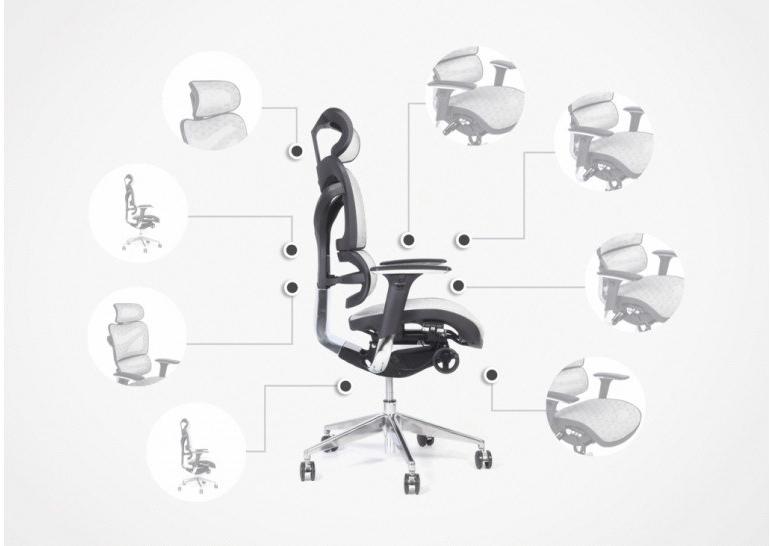 Arrediorg.it® Офисное кресло с вращающейся сеткой на колесиках sun-id-1414072 - Вид №5