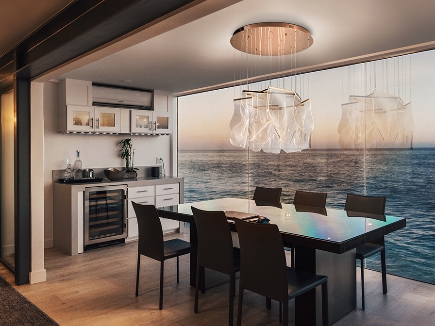 088155 Подвесной светильник 14L розовое золото Schuller Velos  - Вид №2