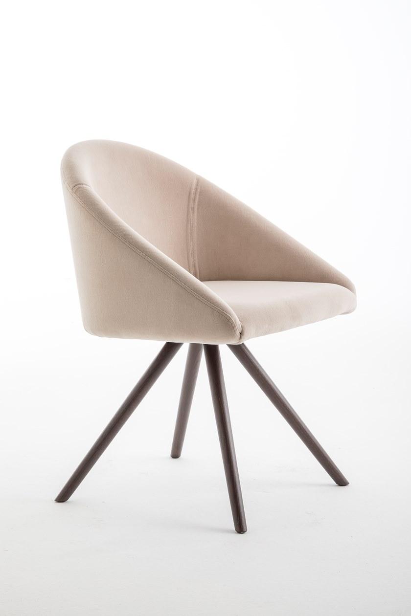 Luxy Стул на козелке из ткани с подлокотниками Bloom 4blfl22 - Вид №1