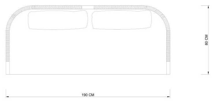 2-местный тканевый садовый диван SNOC Ralph ARCH-00024715 - Вид №11