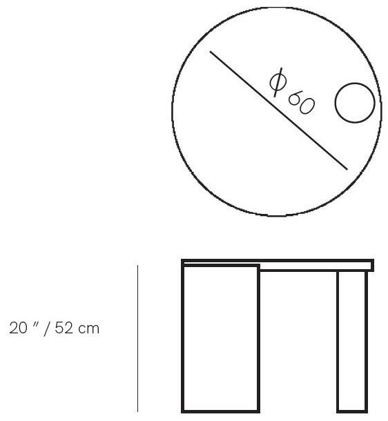 Mambo Unlimited Ideas Высокий круглый мраморный журнальный столик Helene sun-id-1416715 - Вид №4