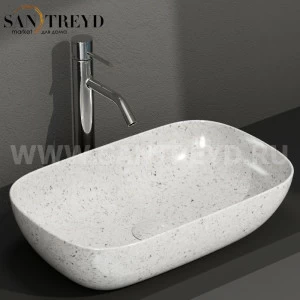 B6R60GG Накладная раковина на столешницу  прямоугольная Ceramica Globo T-EDGE