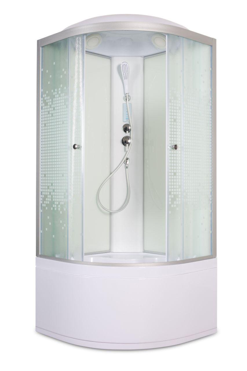 BМ1590 с электрикой BLACK Душевая кабина DETO Серия ВМ L 980 с электрикой - Вид №26