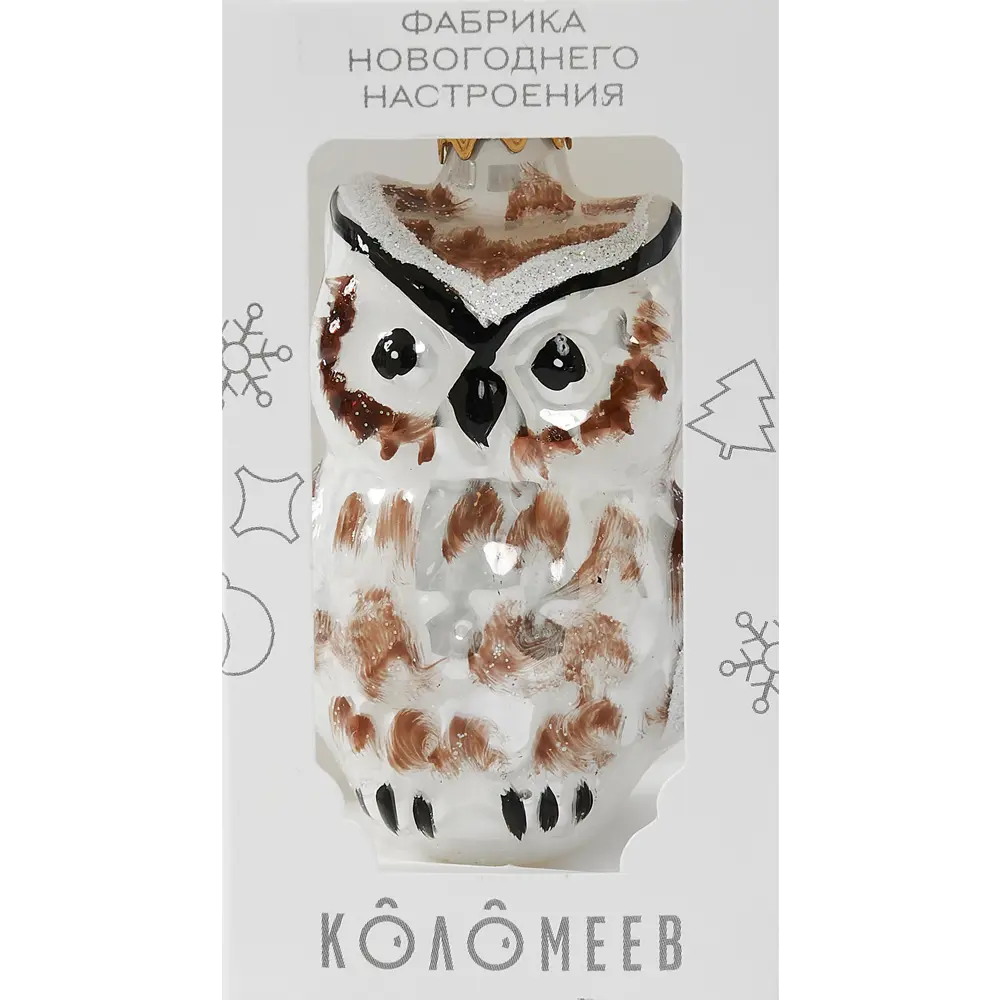 85178240 Елочное украшение Сова ФУ-604 Коломеев 8x5 см STLM-0955113 Santreyd  - Вид №3
