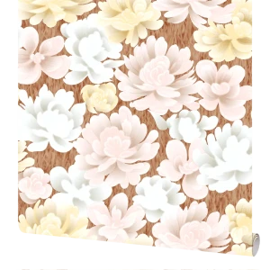 Обои бумажные Elysium Эстель коричневые 0.53 м 11644