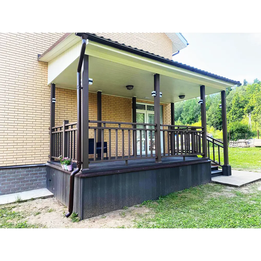 Профиль угловой для террасной доски CM Decking 8x38-50x2000 мм ДПК цвет венге STLM-2140391 - Вид №3