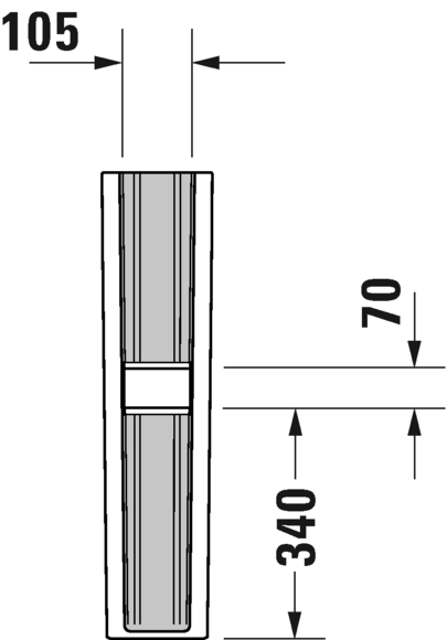 0858290000 Пьедестал для раковины овальная Duravit Durastyle - Вид №4