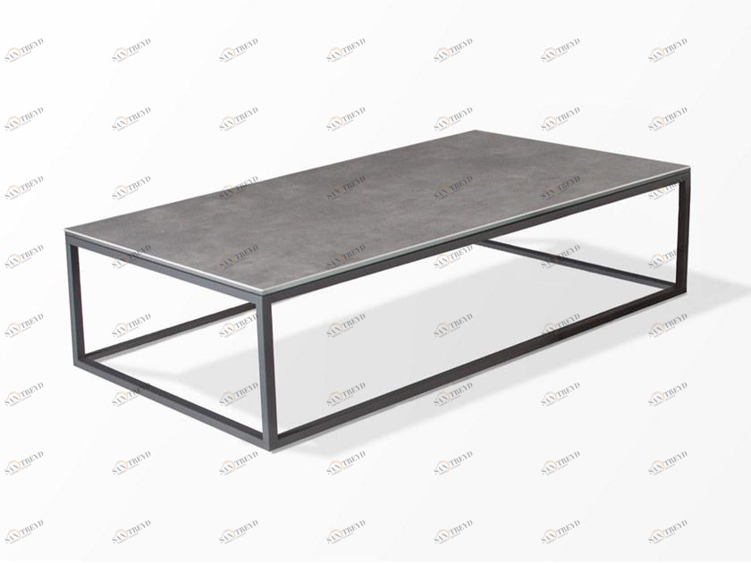 MOBLIBERICA Низкий прямоугольный керамический журнальный столик Terra sun-id-1453059