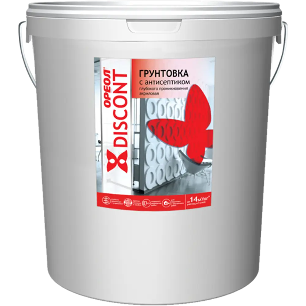 Грунтовка универсальная Ореол Discont с антисептиком 30 кг STLM-2105459 - Вид №1