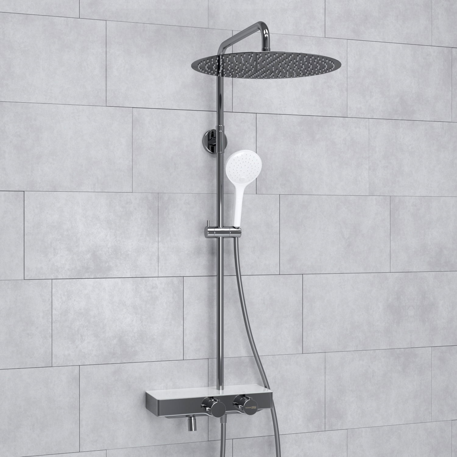 A113.117.155.CH Thermo Душевой комплект с термостатическим смесителем WasserKRAFT 