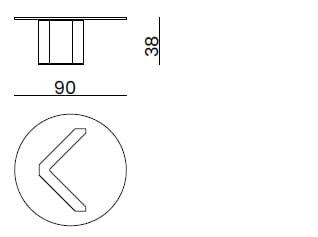 Мраморный круглый низкий журнальный столик Bizzotto Italia Symphony-Infinity ARCH-00070207 - Вид №4