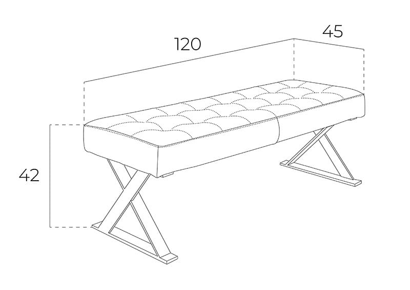 Мягкая скамейка из искусственной кожи Angel Cerda Dreams ARCH-00029401 - Вид №7