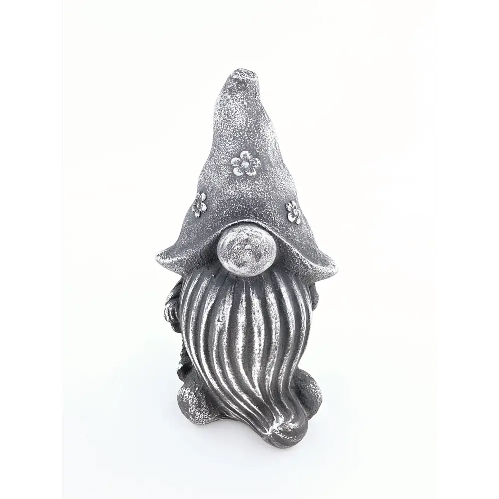 Садовая фигура Гном монохром полистоун 19x9 см Santreyd STLM-2096165