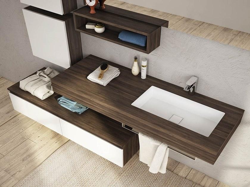 LEGNOBAGNO Подвесной туалетный столик из меламина с зеркалом Freedom lineare sun-id-1431471 - Вид №2