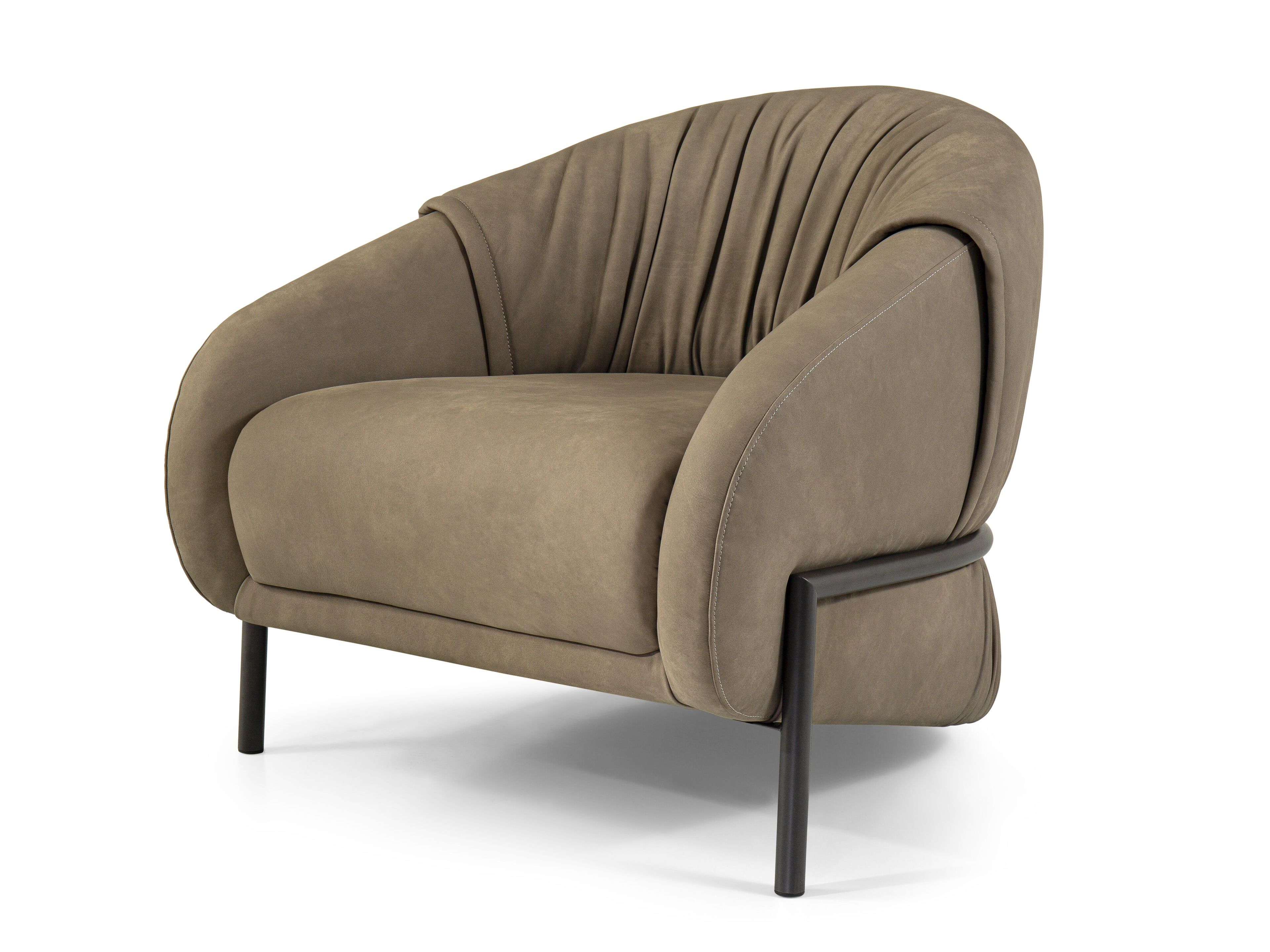 Кожаное кресло с подлокотниками Borzalino SIDNEY ARCH-00084935