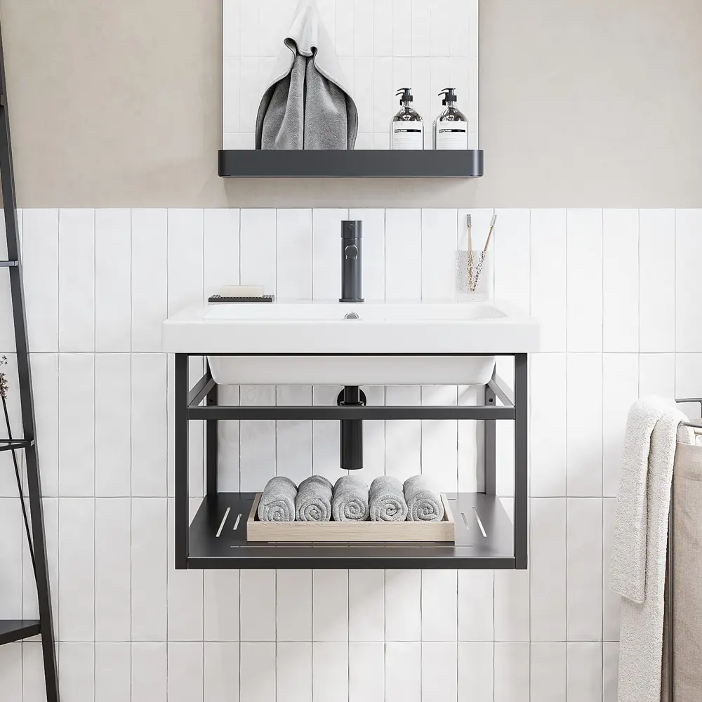 Konsensa Бруклин — стильная опора для подвесной раковины с полкой 89375178 STLM-1464830 - Вид №4