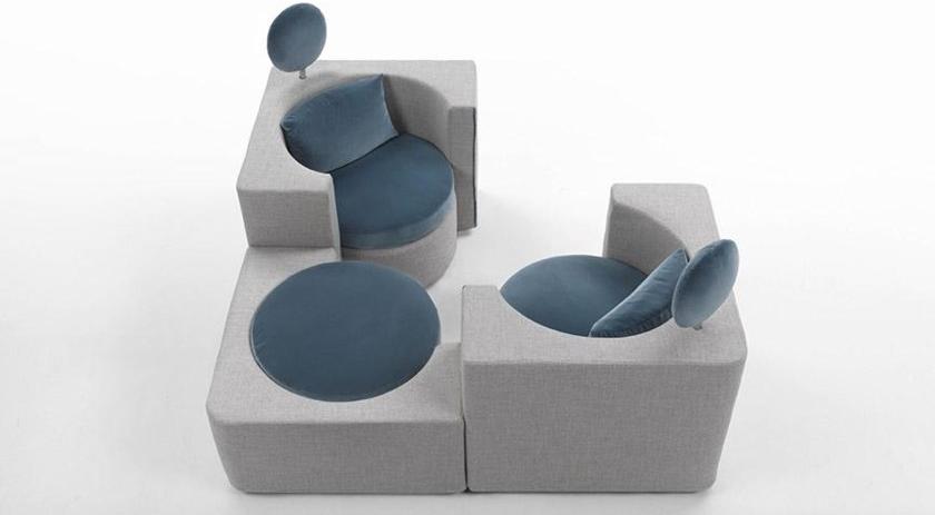 Marac Пуф / журнальный столик из ткани Hug sun-id-1466572 - Вид №6