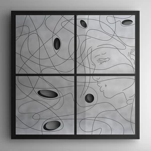 Hotech Дизайн-радиатор Prestige Collection Kyra цвет черный отделка Brushed Aluminum