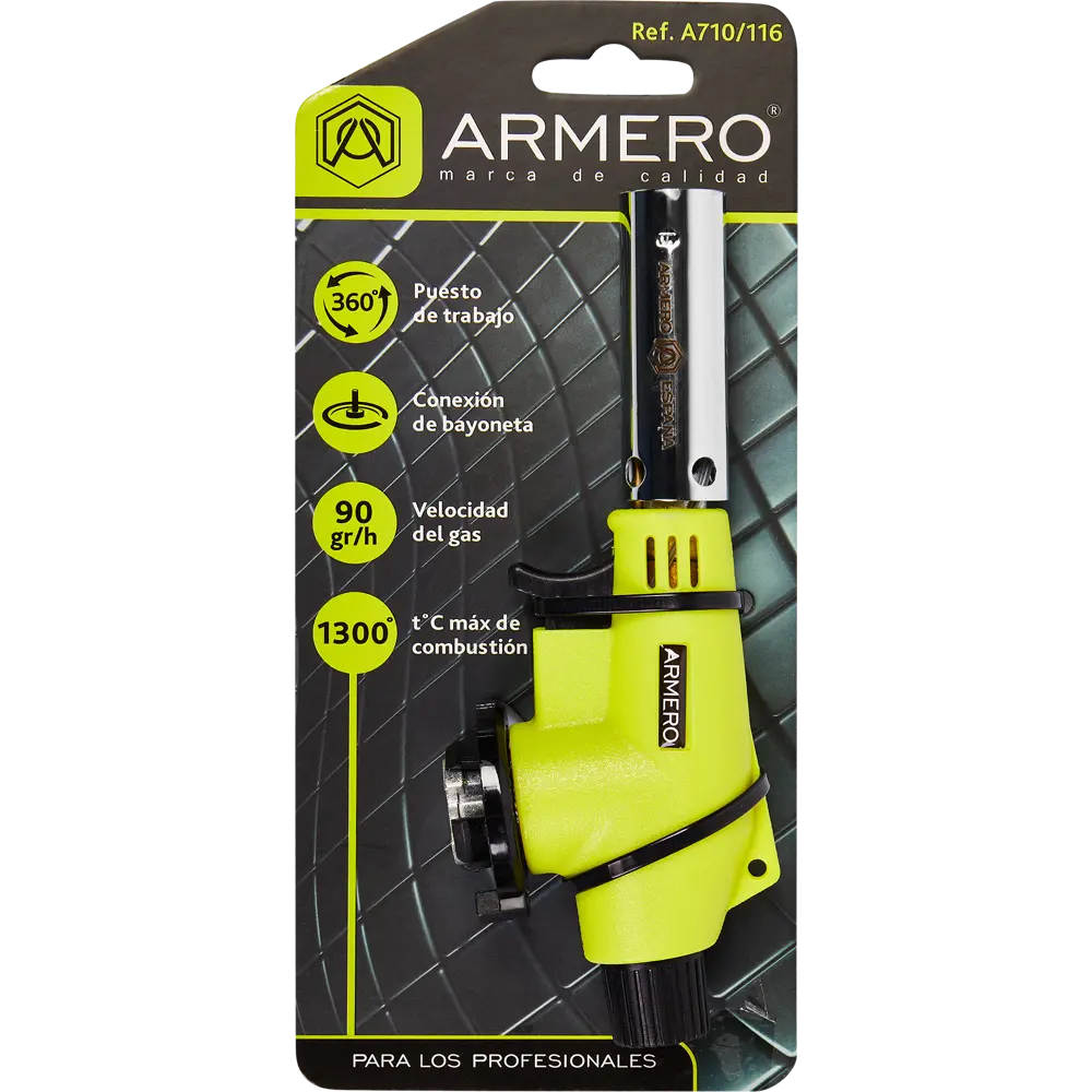 Горелка газовая Armero с пьезоподжигом для цангового баллона STLM-2091958 - Вид №3