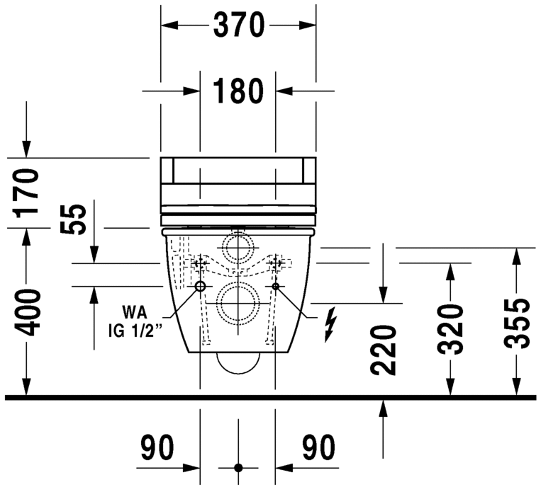 2544590000 Подвесной унитаз настенный Белый Duravit Darling New Германия - Вид №12