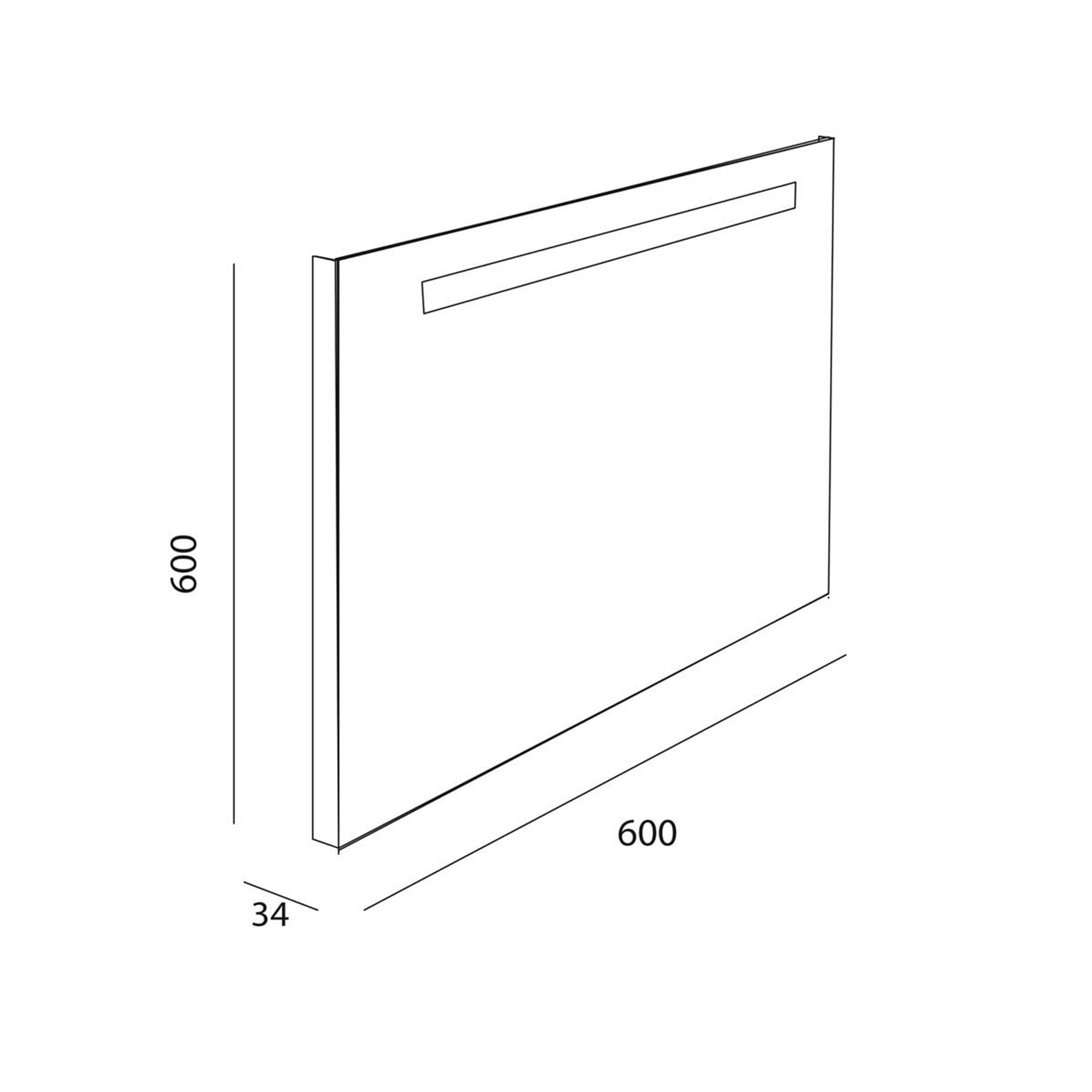 25029 SALGAR Зеркало противотуманное SUNSET 60 x 60 - Вид №3
