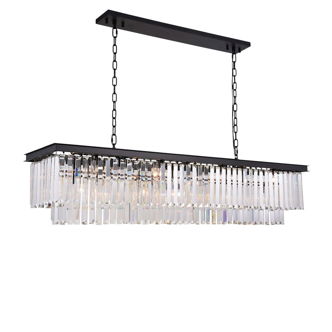 Подвесной светильник Odeon 12C/P black/clear от Delight Collection KR0387P-12C/P/clear DELIGHT COLLECTION ДИЗАЙНЕРСКИЕ 243905 Прозрачный;черный  - Вид №1