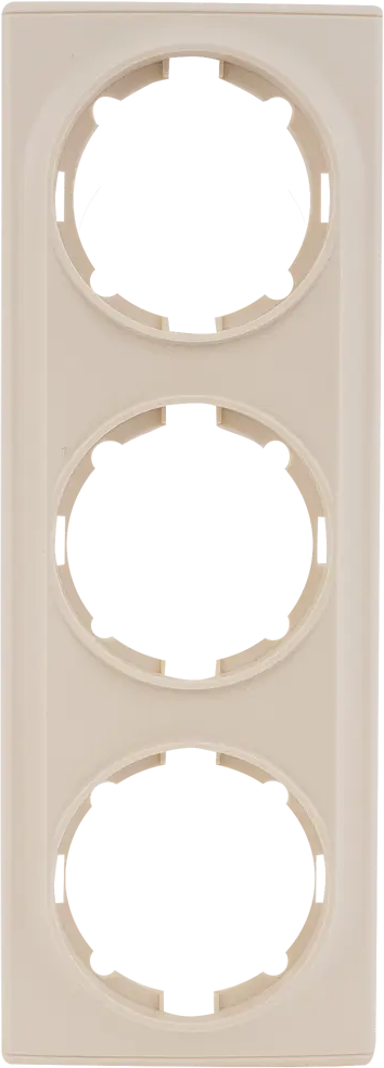 Рамка Florence от OneKeyElectro на 3 поста в бежевом цвете 82127001