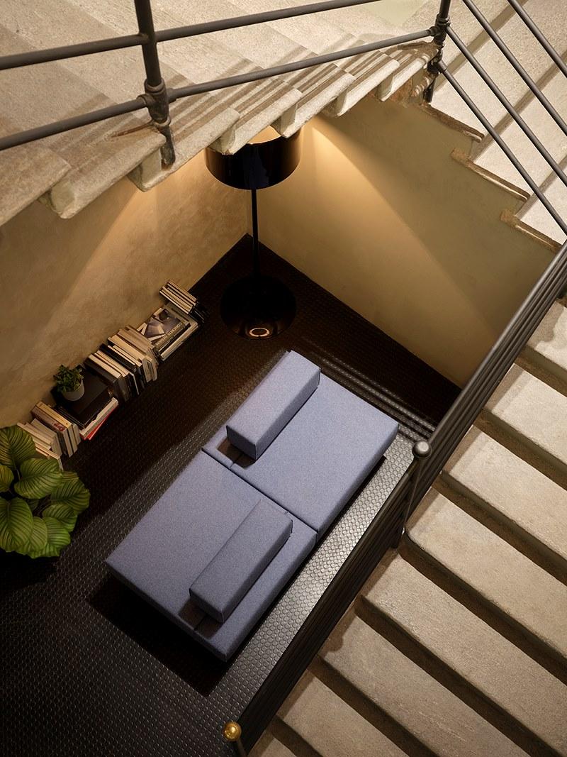 Citterio Модульный тканевый диван с полкой для журналов Bridge sun-id-1385808 - Вид №1