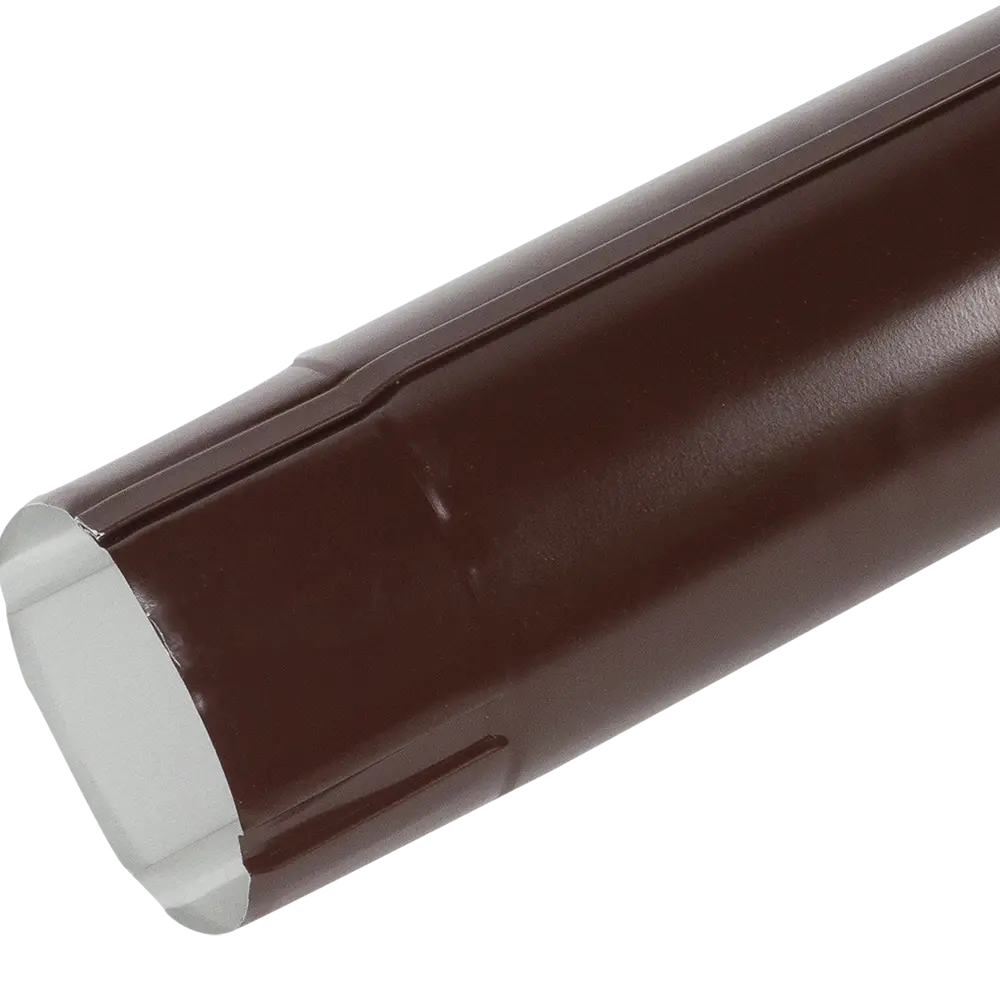 Труба круглая D90 мм 3000 мм цвет коричневый ВЕГА STLM-2076146